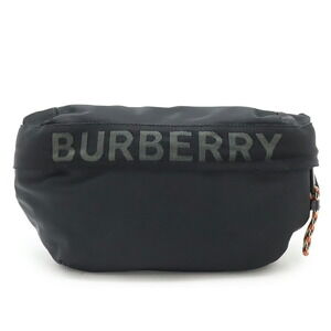 BURBERRY SONNY body bag bum waist pouch leather black